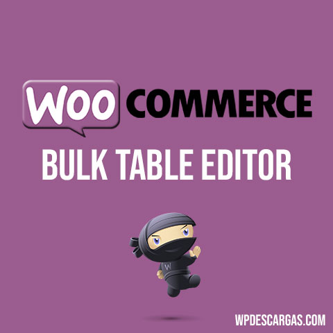 Bulk Table Editor for WooCommerce