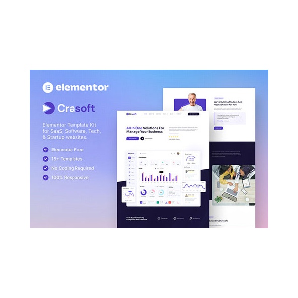 Crasoft – Saas & Tech Startup Company Elementor Template Kit 69a018b189a35.jpeg