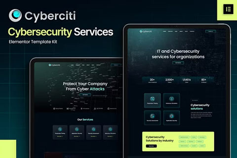 Cyberciti – Cyber Security Services Elementor Template Kit