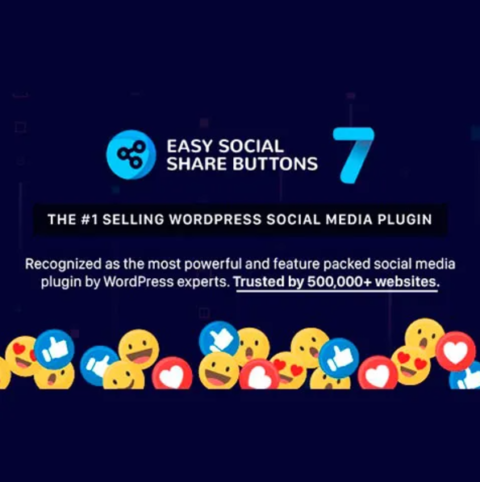 Easy social share buttons for wordpress