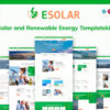 ESolar - Wind & Solar Power Services Elementor Template Kit