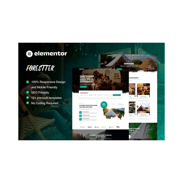 Forestter elementor template kit