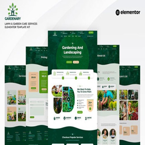 Gardenary elementor template kit