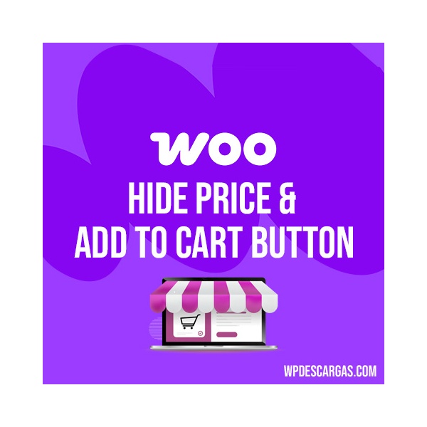 Hide price add cart button woocommerce