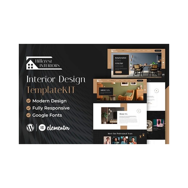 Hillcrest elementor template kit