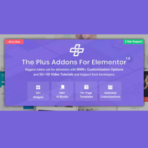 The Plus - Addon for Elementor Page Builder WordPress Plugin.