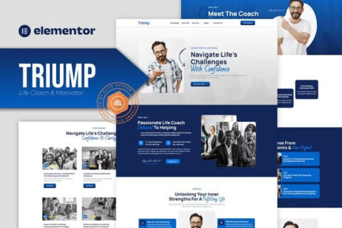 Triump elementor template kit