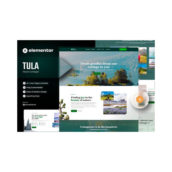 Tula elementor template kit