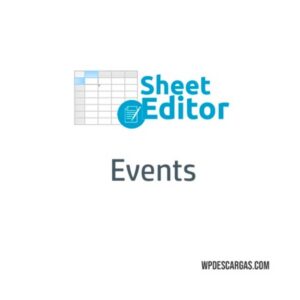 Wp sheet editor events pro