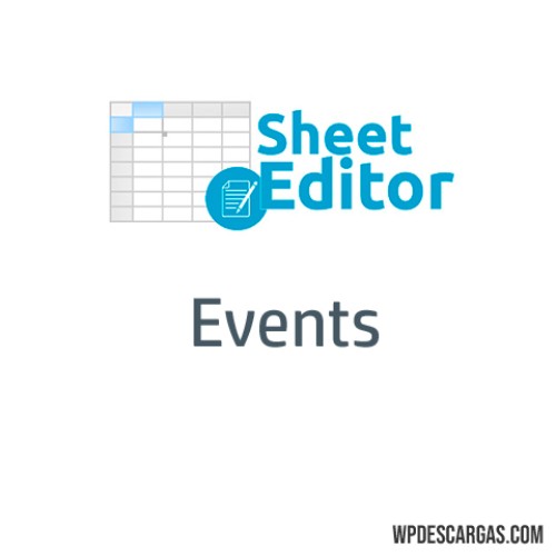 Wp sheet editor events pro