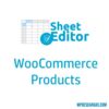 Wp sheet editor woocommerce products premium