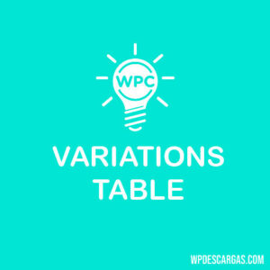 Wpclever variations table woocommerce premium