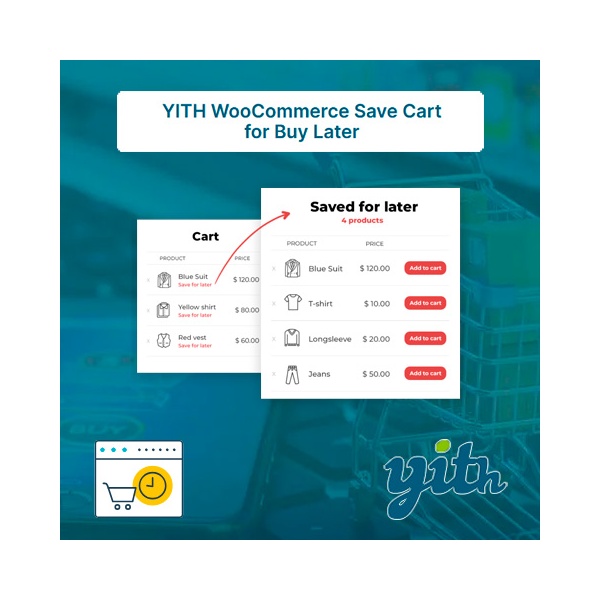 Yith woocommerce save cart buy later premium