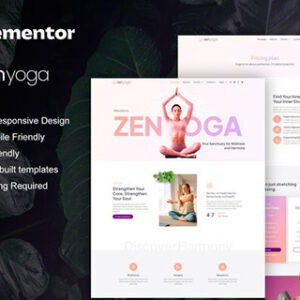 ZenYoga – Yoga & Meditation Elementor Template Kit